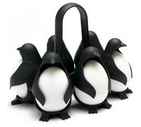 Cuiseur à œufs - Support pour cuiseur à œufs en forme de pingouin - Peut contenir 6 œufs pour une cuisson et un rangement faciles.