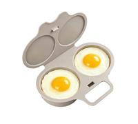 Cuiseur Oeuf Micro Ondes, 2 Cavités Cuit Oeuf Micro Onde, Pocheuse à Oeufs Micro-Onde, Cuiseur A œUfs, Moule à Vapeur, Microwave Egg Poacher With Lid, Antiadhésive Sans Huile, Facile à Nettoyer