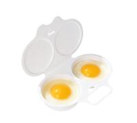 Cuiseur Oeuf Micro Ondes, 2 Cavités Cuit Oeuf Micro Onde, Pocheuse à Oeufs Micro-Onde, Cuiseur A œUfs, Moule à Vapeur, Microwave Egg Poacher With Lid, Antiadhésive Sans Huile, Facile à Nettoyer