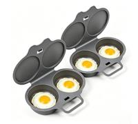 Cuiseur Oeuf Micro Ondes 2 Pièces Microwave Egg Poacher Pocheuse à Oeufs Micro Onde Avec Couvercle Et Poignée Machine à œufs Pochés Antiadhésifs œuf Rond Au Micro-Ondes Outil Cuisine à Chaleur Rapide