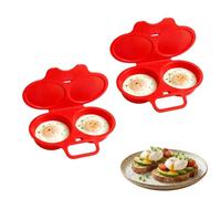 Cuiseur oeuf micro ondes, 2 tasses Pocheuse à œufs(2PCS) | Pocheuses à œufs Micro-ondes, Fabricant doeufs pochés au micro-ondes, Pochoir doeufs au four à micro-ondes Avec couverture