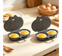Cuiseur Oeuf Micro Ondes,Cuit Oeuf Micro Onde,2PCS | Cuiseur Oeuf Micro Ondes,Cuiseur Oeuf,Moyens,Durs Ou Pochés,Cuisson Précise,Antiadhésive Sans Huile,Facile À Nettoyer