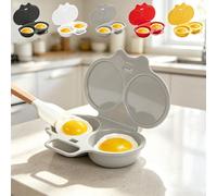 Cuiseur Oeufs Micro Ondes, Pocheuse à Oeufs Micro Onde，1 * Gris clair | Cuit Oeuf Micro Onde, Oeuf Au Plat Micro Onde, Machine à Oeufs Pochés Antiadhésifs, Capacité 2 Oeufs, Oeuf Rond au Micro
