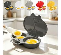 Cuiseur Oeufs Micro Ondes, Pocheuse à Oeufs Micro Onde，1 * Gris foncé | Cuit Oeuf Micro Onde, Oeuf Au Plat Micro Onde, Machine à Oeufs Pochés Antiadhésifs, Capacité 2 Oeufs, Oeuf Rond au Micro
