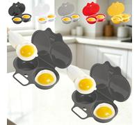 Cuiseur Oeufs Micro Ondes, Pocheuse à Oeufs Micro Onde，2 * Gris foncé | Cuit Oeuf Micro Onde, Oeuf Au Plat Micro Onde, Machine à Oeufs Pochés Antiadhésifs, Capacité 2 Oeufs, Oeuf Rond au Micro