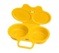 Cuiseur Pocheuse A Oeuf Micro Ondes Pour 2 œUfs Cuisseur Vapeur | Cuiseur à Oeuf Avec Deux Compartiments Micro-Ondes œufs-Plat Mollets Durs Compact Entretien Facile De Gadget De Cuisine Sain