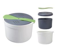 Cuiseur riz micro-ondes 2L + tamis cuiseur vapeur vert YYV