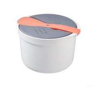 Cuiseur Riz Micro-ondes Portable 18cm Vapeur Rapide | Circulation vapeur innovante, riz en 15min, anti-débordement, pour idéal déjeuner