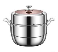 Cuiseur Vapeur 304 5L Double Panier Cuiseur Vapeur 304 5L Double | Acier inoxydable 304, anti-rouille, , double panier vapeur, capacité 5 litres