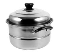 Cuiseur Vapeur Cuisine en Acier Inoxydable, Mini, Argenté | Usage Polyvalent, Chauffage Uniforme, Résistance à L’usure Chocs, pour Soupe et Nouilles