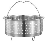 Cuiseur Vapeur en Acier Inoxydable 304 Rond Argenté, Panier Vapeur