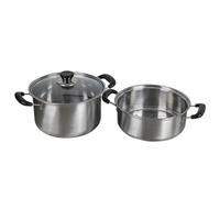 Cuiseur Vapeur en Acier Inoxydable Faitout Inox pour Nouilles et Ragoût