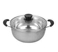 Cuiseur Vapeur en Acier Inoxydable, Marmite à Soupe pour Cuisson | Compatible Induction et Gaz, Résistance à Corrosion Haute Température, Verre Style Aléatoire