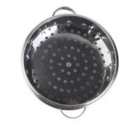 Cuiseur vapeur en acier inoxydable pour la cuisine à la maison, vapeur, légumes, riz, fruits de mer, œufs, viande et desserts sans ajout d'huile ou de graisse (cuiseur vapeur de 18 cm)