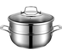 Cuiseur vapeur en acier inoxydable, soupe au poulet 26 cm, Acier inoxydable 304 de qualité alimentaire