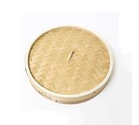 Cuiseur vapeur en bambou, couvercle de panier vapeur en bambou pour cuisson saine pour Dim Sum, viande et poisson, légumes (couvercle de 30 cm)
