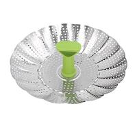 Cuiseur Vapeur Pliable En Acier Inoxydable Avec Poignée Centrale Extensible, Panier à Vapeur Multifonctionnel Pour Aliments, S'adapte à Différentes Taille(S)