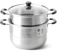 cuiseur vapeur, Pot composite en acier inoxydable 304, 3 couches, fond de casserole, petits pains cuits à la vapeur, poisson, fruits mer, 28 cm