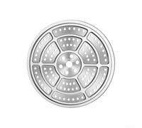 Cuiseur vapeur rond en acier inoxydable 304 résistant à la chaleur, convient pour différentes tailles de casseroles pour cuire à la vapeur et cuire des toasts et du pain (25,7 cm)