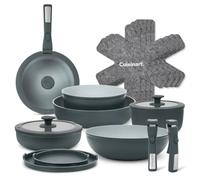 Cuisinart ClickSmart Batterie de cuisine 18 pièces à poignée amovible | Revêtement céramique antiadhésif | empilable | compatible induction | four et lave-vaisselle