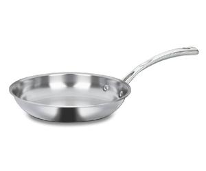 CUISINART French Classic Poêle à frire triple couche en acier inoxydable, Acier inoxydable, Triple épaisseur en acier inoxydable., 8-inch