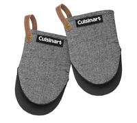 Cuisinart Heritage Lot de 2 mini gants de cuisine en néoprène résistants à | Paume en néoprène antidérapante doublée de coton, design ambidextre, boucle de suspension en cuir, idéal pour les petites