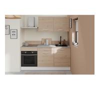 Cuisine complète OSLO - L 180cm - Chêne - Plan de travail inclus
