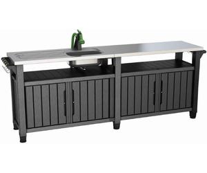Cuisine de jardin KETER Unity Chef 415 L - 237 x 51,3 x 89,4 cm - graphite