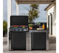 Cuisine d'extérieur ENO Modulo Essential 2 modules - Noir et Inox