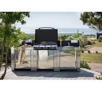 Cuisine d'extérieur ENO Modulo Inox pour plancha - 3 modules