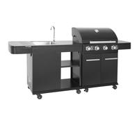 Cook'in Garden Cuisine extérieure modulable Fyra 4 brûleurs Noir G