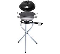 Cuisine Extérieure Multifonctionnelle Avec Plaque De Grill Et Poêle À Paella