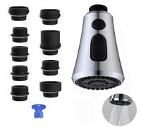 Cuisine Robinets Douchette,3 Modes Embout Robinet Cuisine Avec Aerateur,Mitigeur Evier Cuisine,Adaptateur Robinet Universal Orientable,Pommeau de Douche,Etractable Mitigeur Cuisine Universel