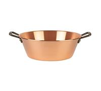 Cuisine Romefort | Bassine à Confiture en cuivre Ø 38 cm - 9 litres | Poignées en Fonte | Bassine Traditionnelle en cuivre Massif pour la Cuisson des confitures | Fabrication Française