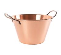 Cuisine Romefort - Bassine à confiture ou à gelée en cuivre Ø 26,5 cm 4 l - Poignées en acier - Fabrication Française