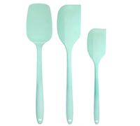 Cuisine Spatule Maryse Patisserie Silicone Spatule Maryse Souple Résistantes à Chaleur- Ustensiles en Silicone Lot de 3 SET (Bleu Ciel)