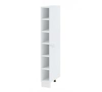 Cuisineandcie - MEUBLE COLONNE DE CUISINE BELLISSI Blanc L 20 cm H 218 cm - Meuble Bas Cuisine Range Bouteille, Placard Cuisine Bas
