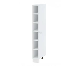 Cuisineandcie - MEUBLE COLONNE DE CUISINE BELLISSI Blanc L 20 cm H 218 cm - Meuble Bas Cuisine Range Bouteille, Placard Cuisine Bas
