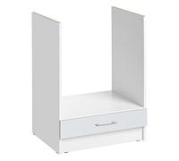 Cuisineandcie - Meuble Four ENCASTRABLE ECO Blanc Brillant L 60cm + Tiroir inférieure de Rangement - Meuble pour Four encastrable Cuisine