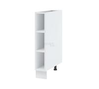 Cuisineandcie - Meuble Range Bouteille Cuisine Bellissi Blanc L 15 cm x H 87 cm x P 52 cm - Meuble Bas de Rangement pour Cuisine