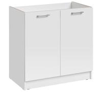 Cuisineandcie - Meuble sous-évier Eco Blanc 2 Portes L 80 cm