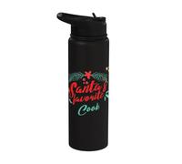 Cuisinier préféré du Père Noël - Funny Cook Christmas Stainless Steel Insulated Water Bottle
