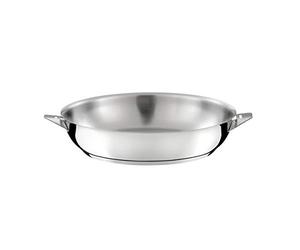Cuisinox - Eclipse - Poêle tout inox 24 cm - Fond encapsulé - Compatible tous feux dont induction - Acier Inoxydable 18/1 - Finition miroir
