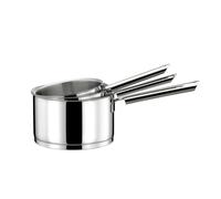 CUISINOX - Elysée - Série de 3 casseroles 16-18-2 cm (1.5L, 2.5L, 3L) tout inox - Fond encapsulé - Compatible tous feux dont induction - Acier Inoxydable 18/1 - Finition miroir - Poignée Fixe