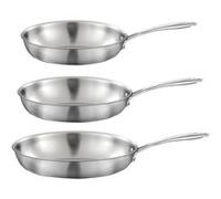 CUISINOX - GOURMET - Lot de 3 poêles 24-28-32cm