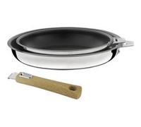 CUISINOX - MALICE - Série de 2 poêles 20/24cm revêtement céramique avec poignée bois clair