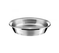 CUISINOX - Ycône - Poêle 24 cm tout inox - Fond thermo diffuseur - Compatible tous feux dont induction - Acier Inoxydable 18/10 - Finition miroir - Inox - Sans PFOA, PTFE, PFAS