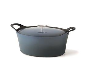 Cuisinox Volcan Gietijzeren Braadpan 29 cm Denim Blue