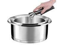 Ycône - Lot de 2 casseroles avec poignée amovible