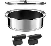 Ycône - Sauteuse revêtue 24 cm avec anses et couvercle